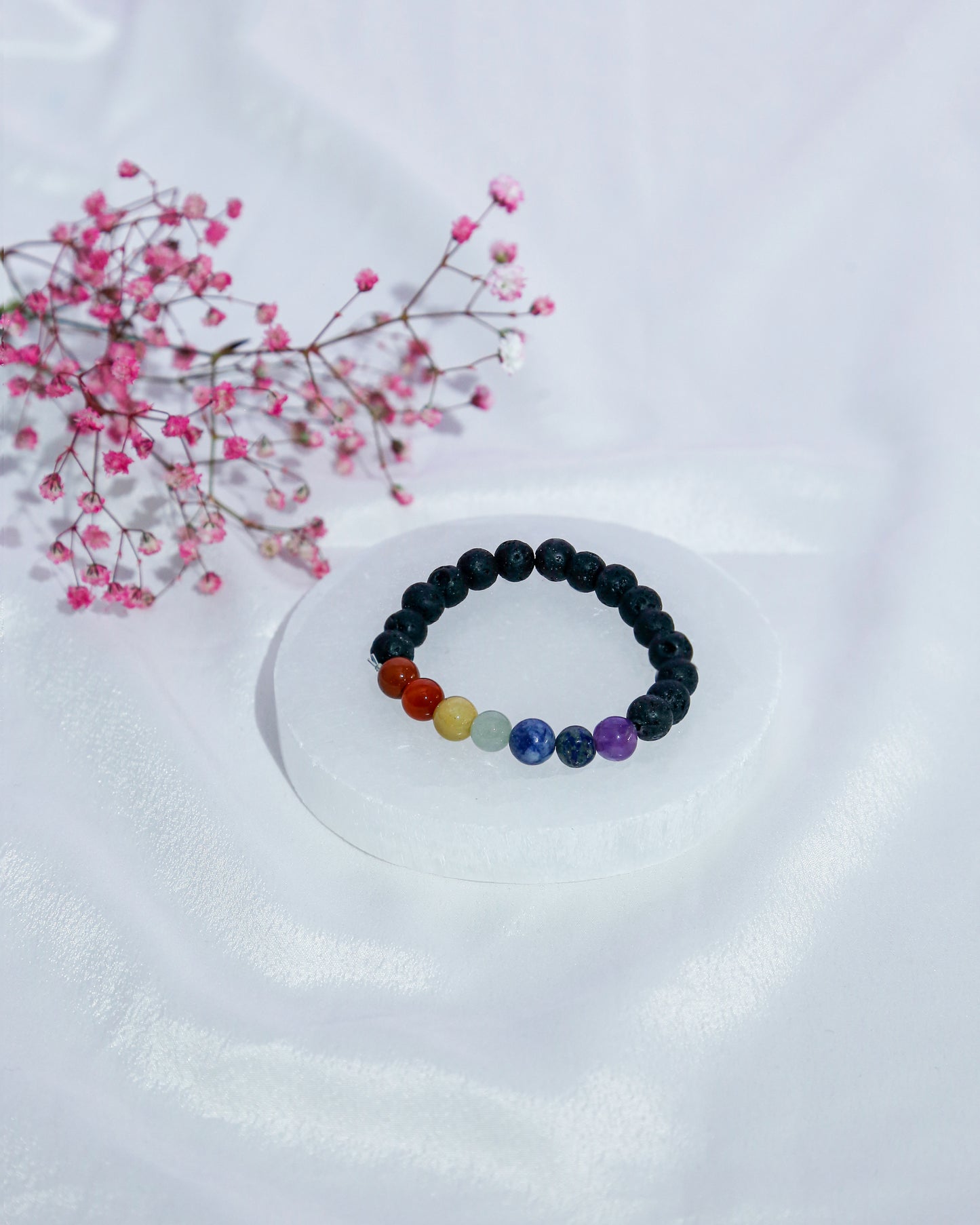 7 Chakra & Lava Bracelet