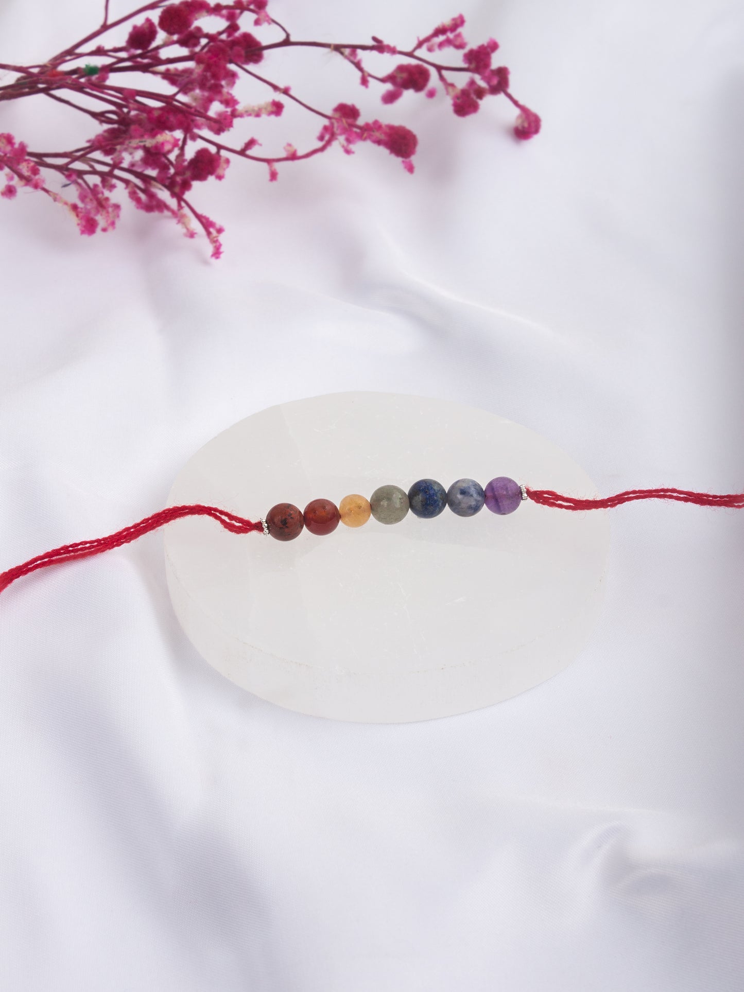 7 Chakra Rakhi (round beads)