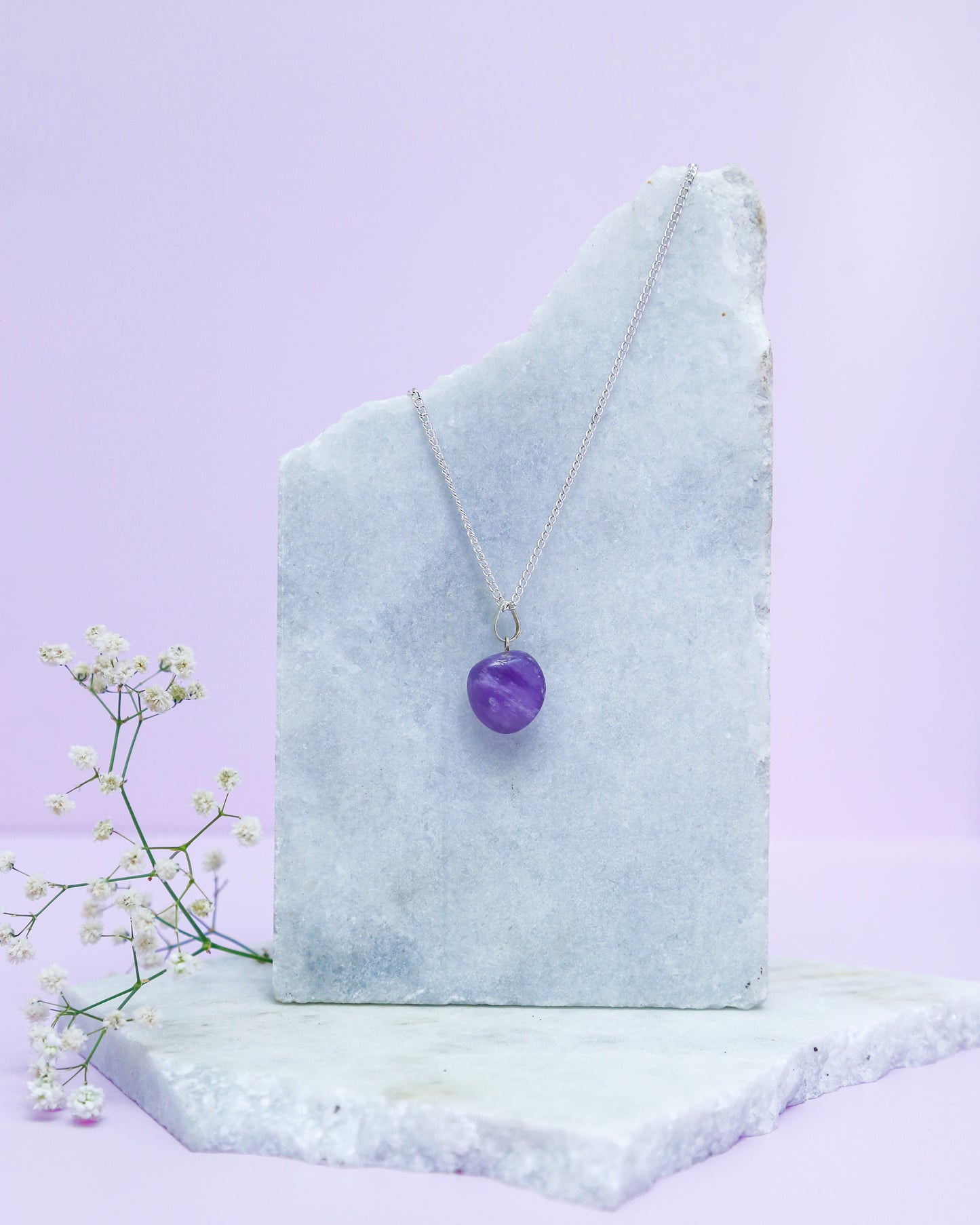 Amethyst Tumble Pendant