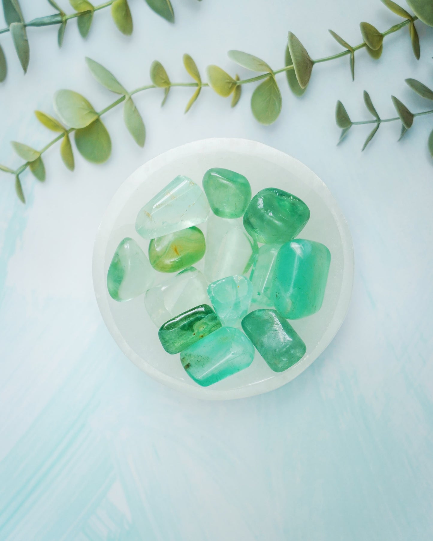 Fluorite Tumbles (green)