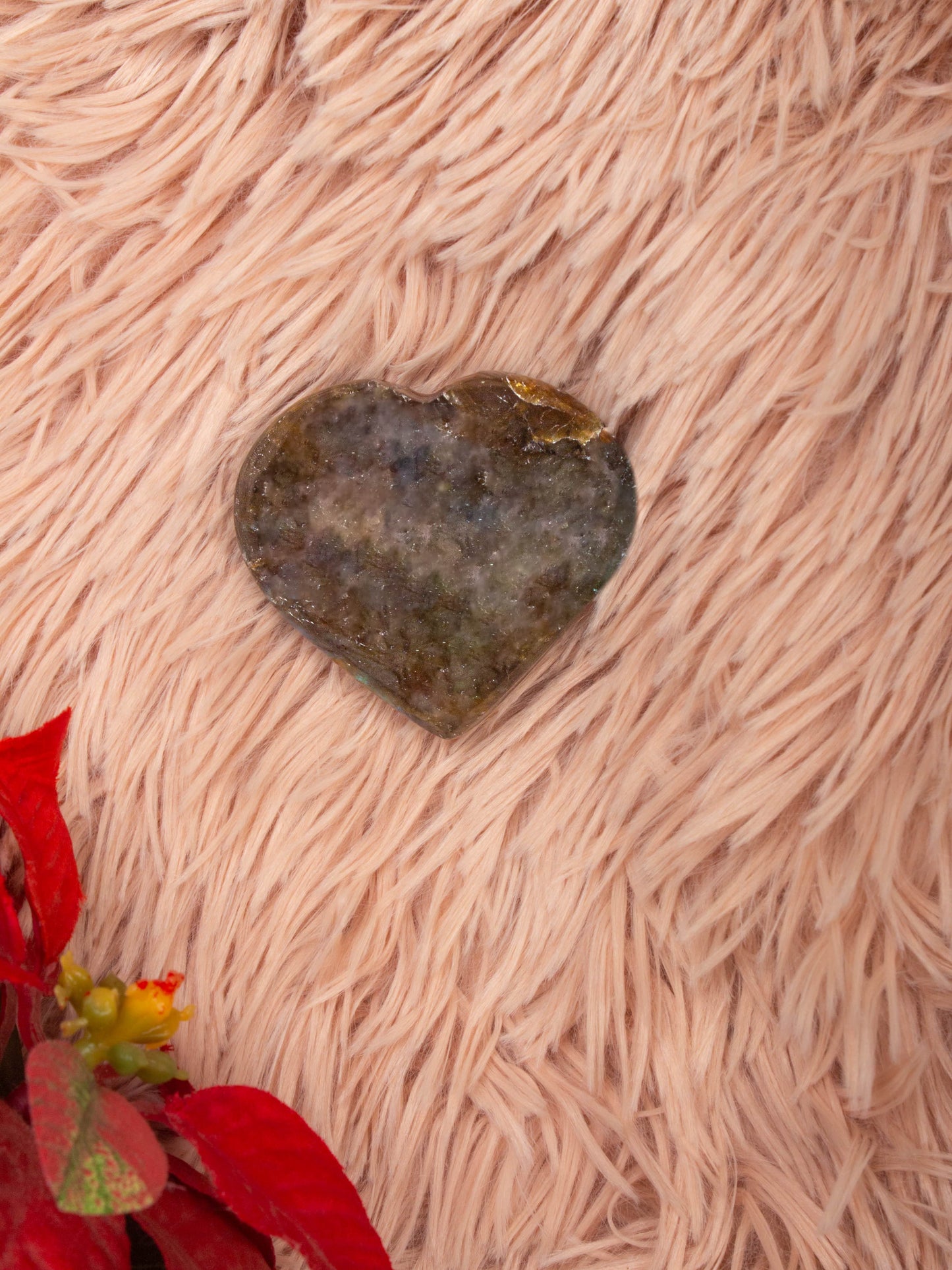 Labradorite Heart Stone