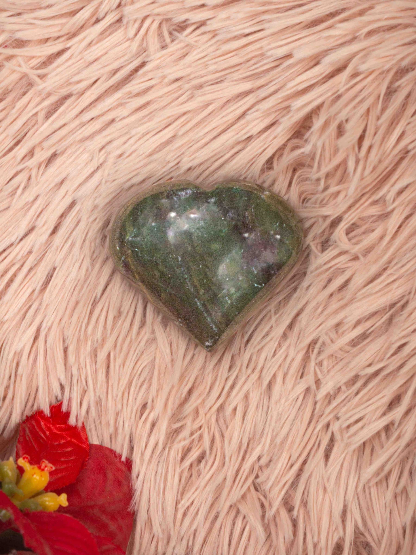 Green Jade Heart Stone