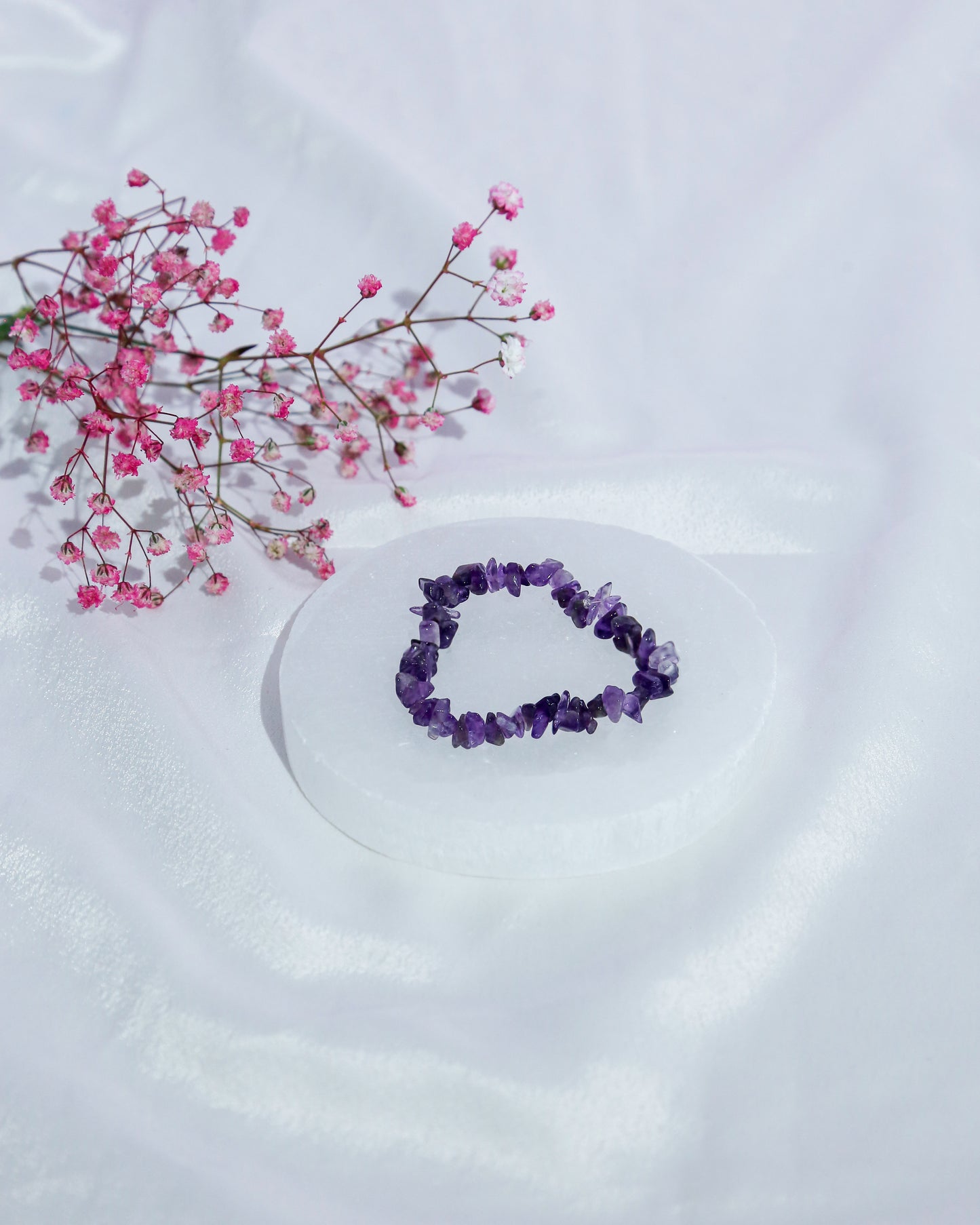 Amethyst Chips Stone Bracelet