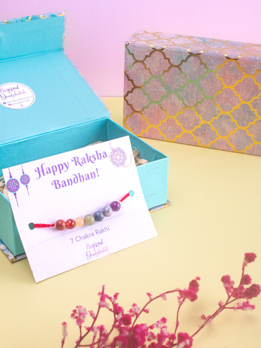 7 Chakra Rakhi (round beads)