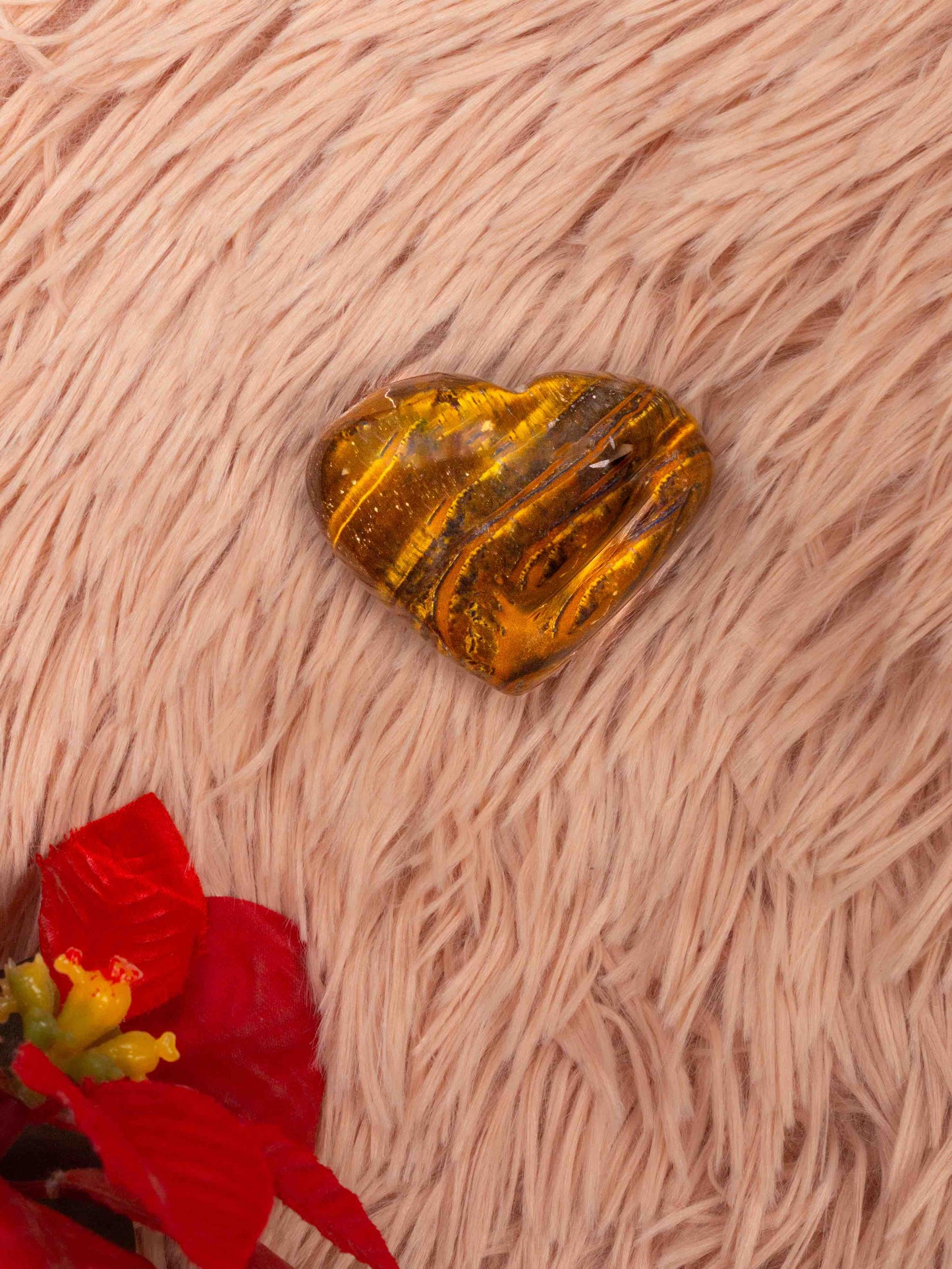 Tiger Eye Heart Stone