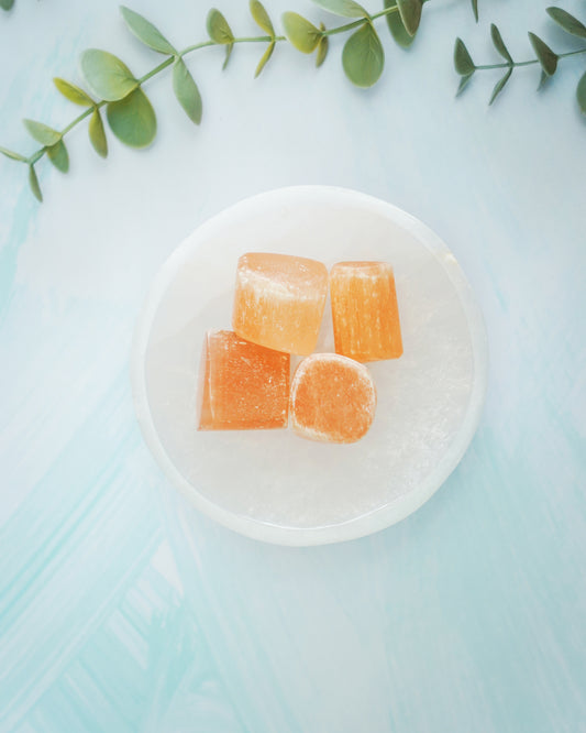 Orange Selenite Tumbles