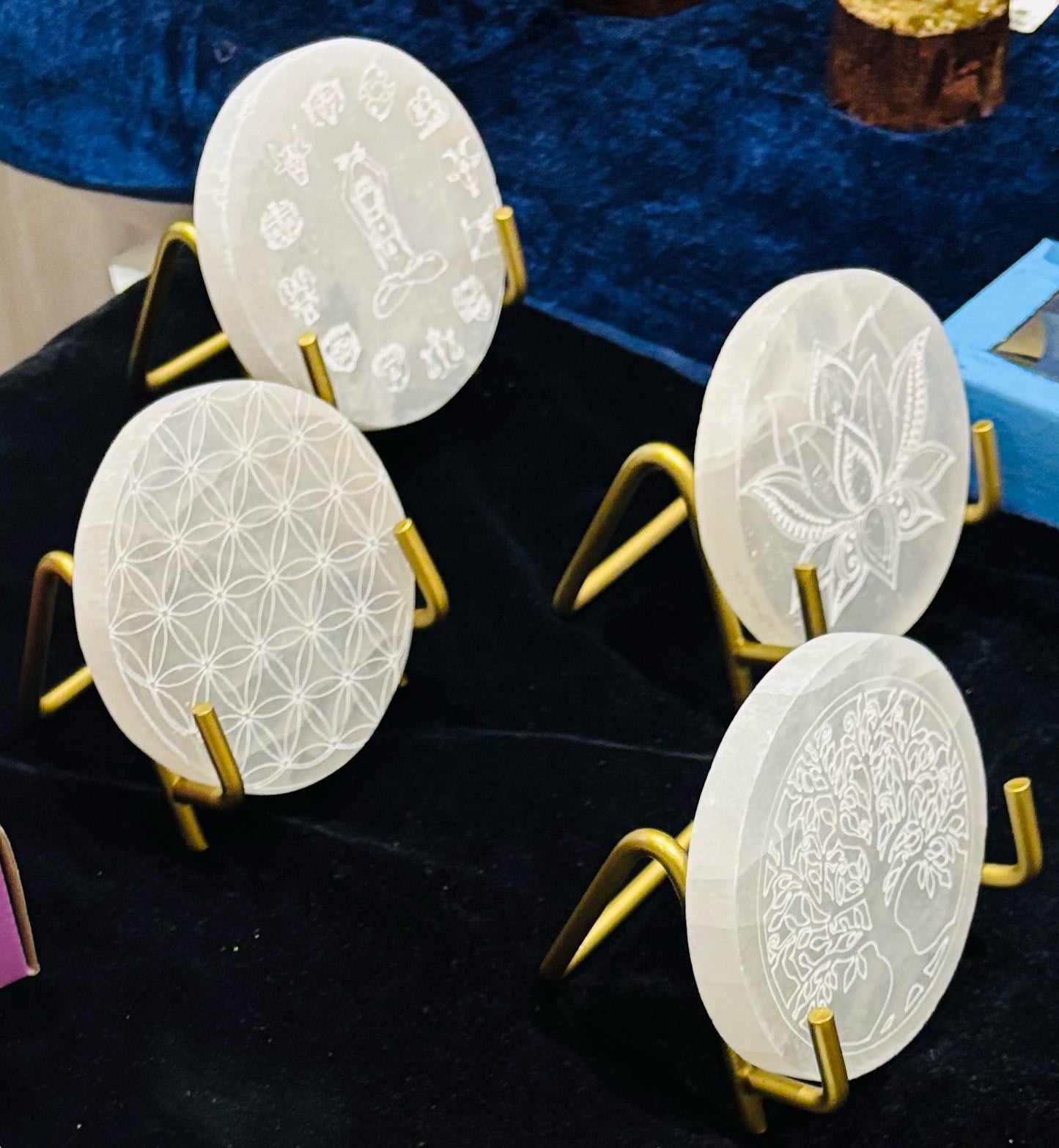 Selenite Plate (with stand)