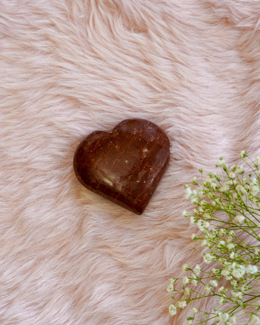 Red Jasper Heart Stone