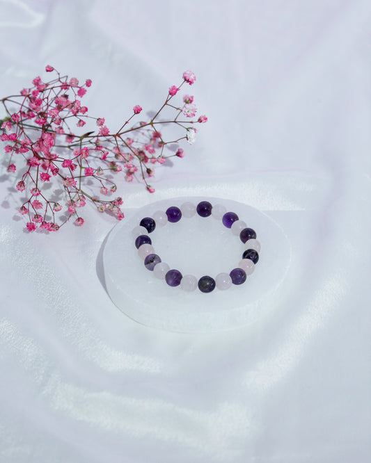 Rose Quartz & Amethyst Bracelet