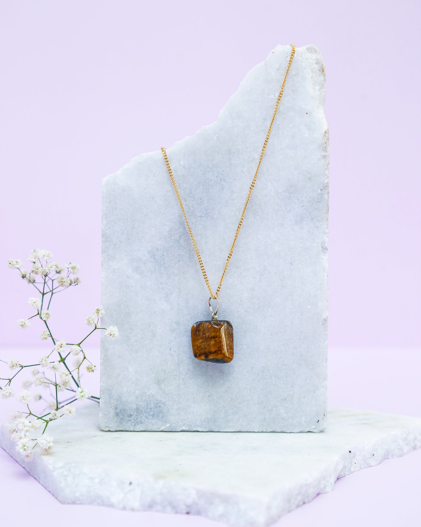 Tiger Eye Tumble Pendant