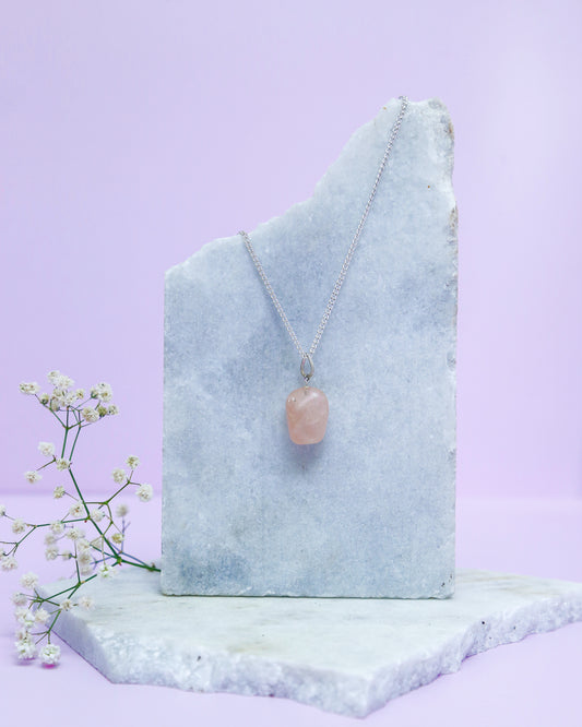 Rose Quartz Tumble Pendant